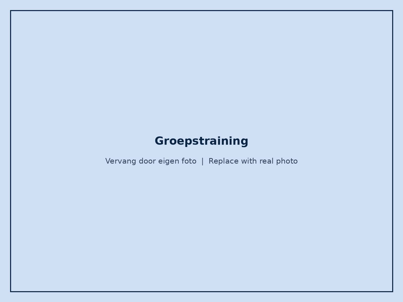Groepstraining aangepast bewegen